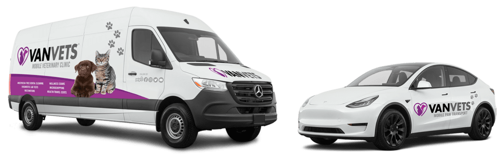 The van used to offer mobile vet services in Las Vegas and Henderson, NV